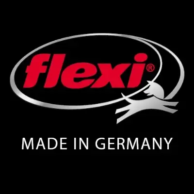 Flexi retractable dog lead logo